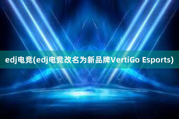 edj电竞(edj电竞改名为新品牌VertiGo Esports)