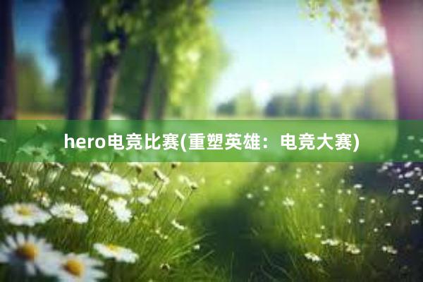 hero电竞比赛(重塑英雄：电竞大赛)