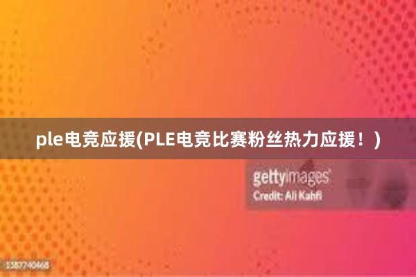 ple电竞应援(PLE电竞比赛粉丝热力应援！)