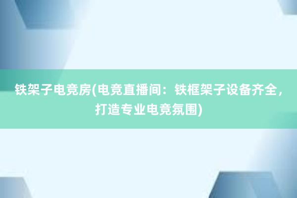 铁架子电竞房(电竞直播间：铁框架子设备齐全，打造专业电竞氛围)