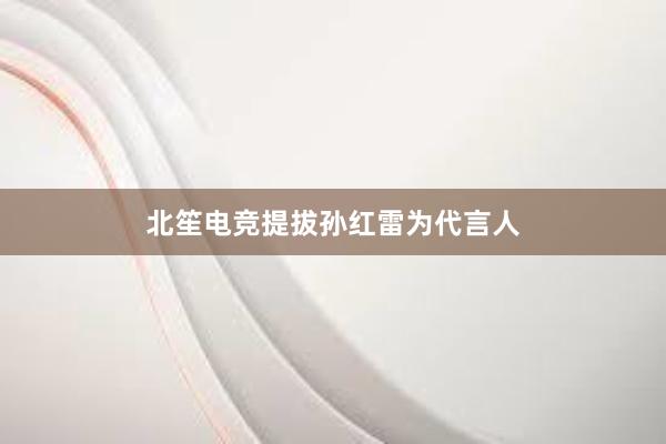 北笙电竞提拔孙红雷为代言人