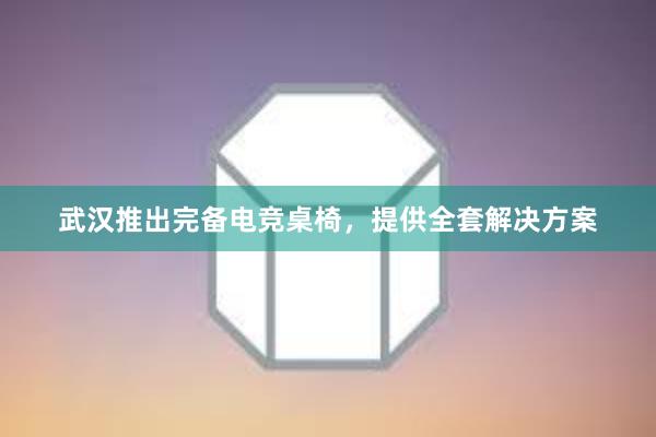 武汉推出完备电竞桌椅，提供全套解决方案