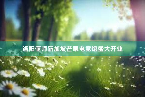 洛阳偃师新加坡芒果电竞馆盛大开业