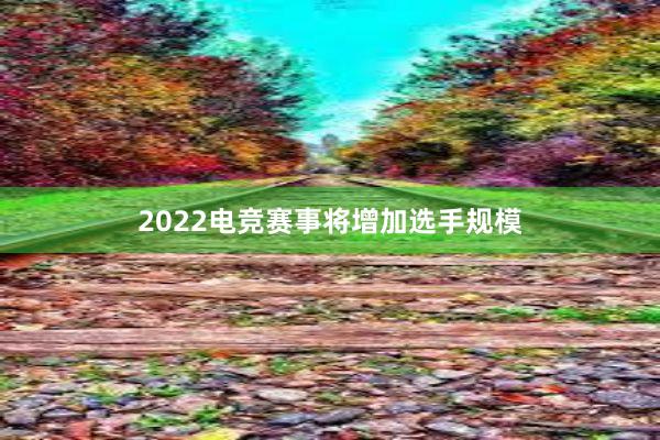 2022电竞赛事将增加选手规模