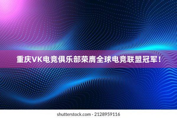 重庆VK电竞俱乐部荣膺全球电竞联盟冠军！